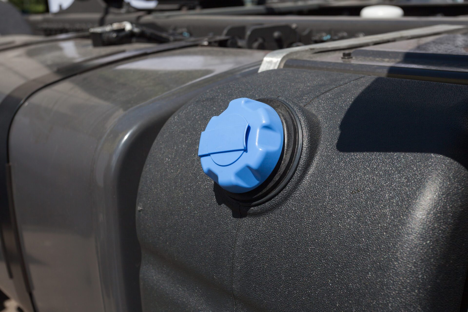 Close up of fuel tank of truck Close up of fuel tank of truck